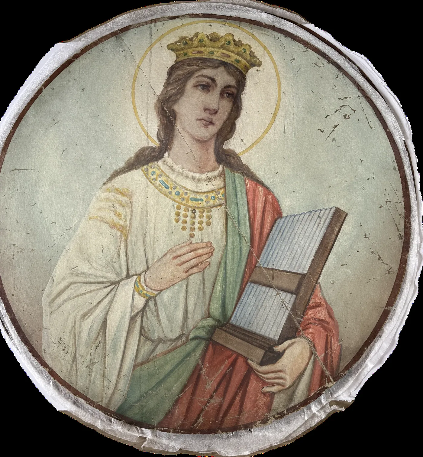 Cathedral Paintings conservation treatment documentation, image 7