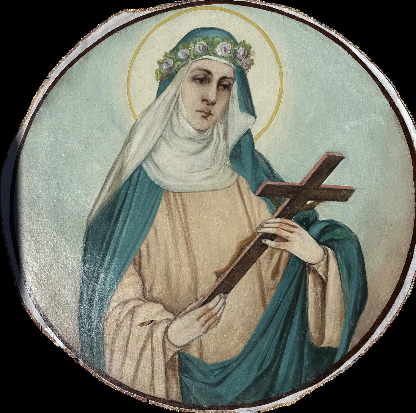 Cathedral Paintings conservation treatment documentation, image 8